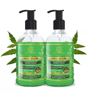 Khadi Natural Hand Wash Neem Ayurvedic Handwash Pack of 2 300Ml - Picture 1 of 5