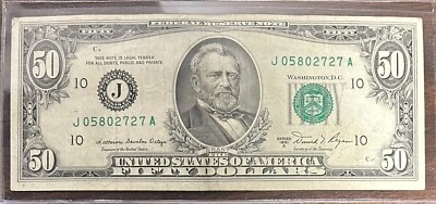 1981 Kansas City $50 Bill 50BL22 - Image 1 of 2