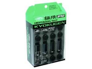 Project Kics Kyokugen 50mm - 12x1.5 Black (20 Lug Set) - Picture 1 of 2