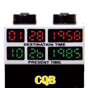 NEW LEGO - Back to the Future - Destination time travel1985 1 x 2 Tile - 1x2 - Picture 1 of 2