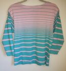 Vintage Izod Lacoste Striped Boatneck Shirt, Size Small