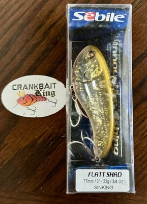 Nuevo de Lote Antiguo Sebile Flatt Shad 77 SK Lipless Crankbait en color PTG no Xcalibur XRK XR Foto 1 de 3