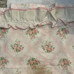 Vintage Retro JC Penney Floral Full Flat Sheet Blumen - Bild 1 von 3