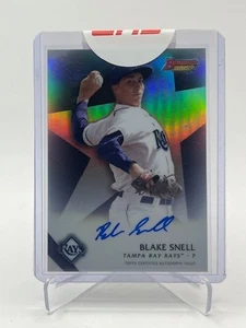2015 BOWMAN'S BEST BLAKE SNELL AUTO REFRACTOR #B15-BSN DODGERS - Picture 1 of 1