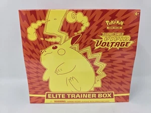 Pokemon TCG Sword & Shield Vivid Voltage Elite Trainer Box ETB (Plastic Tear) - Picture 1 of 4