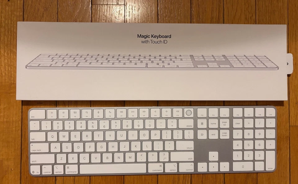 Apple Magic Keyboard Touch ID and Numeric Keypad Apple Silicons White A3119 - Image 1 of 1