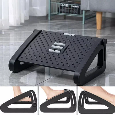 Office Foot Rest Under Desk Footrest Leg Rest Stool Adjustable Angle w/ Massage - image 1 of 4
