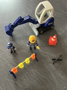 Playmobil 5096 THW Minibagger Baustelle mit 2 Figuren - Bild 1 von 4