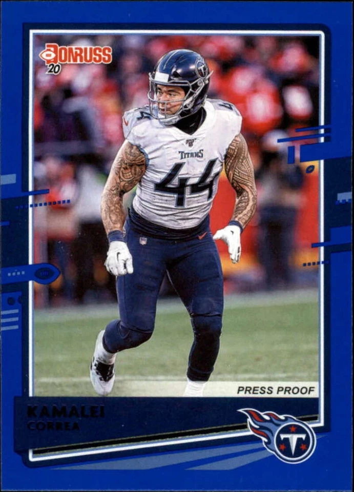 2020 Donruss NFL Football Blue Press Proofs Trading Cards Pick From List 201-Var - Image 1 of 1