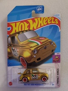 Hot Wheels Super Treasure Hunt ‘60s Fiat 500D Modificado Gold STH - Picture 1 of 4