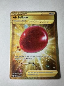 Air Balloon 213/202 Gold Secret Rare 2020 Sword Shield Base Set Pokemon Card NM - Picture 1 of 7