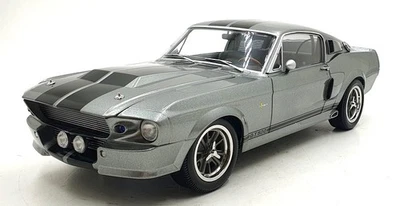 KK Scale 1/12 Scale KKDC120171 - 1967 Ford Mustang Shelby GT500 - Black/Silver - Image 1 of 4