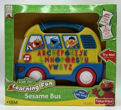 Fisher Price Sesame Street Learning Fun Sesame Bus Elmo Musical 2007 - Image 1 of 3