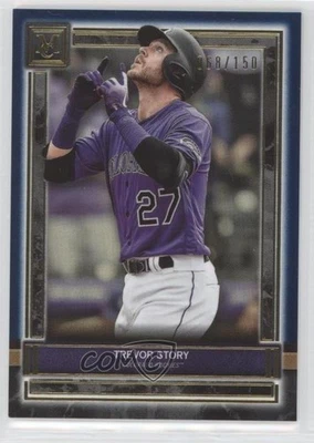 2020 Topps Museum Collection Sapphire /150 Trevor Story #20 - Image 1 of 2
