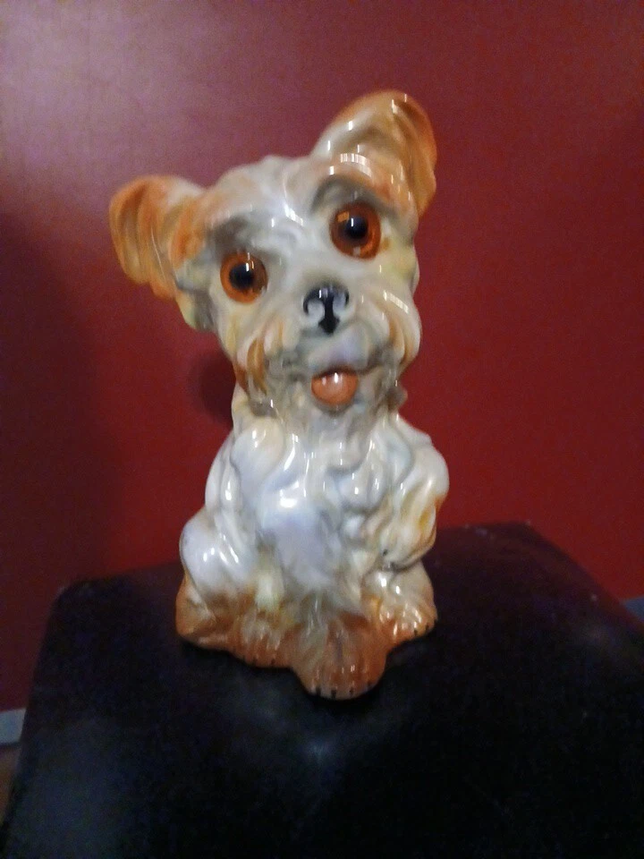 9140412 Estatuilla de porcelana purificador de aire perro lustrado Foto 1 de 4