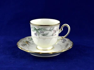 Noritake 4704 BROOKHOLLOW x1 Demitasse Coffee Cup & Saucer - Perfect - Picture 1 of 2