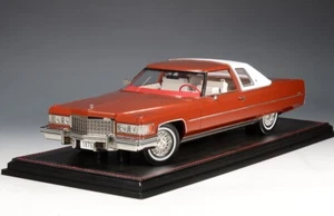Francobollo 1/18 GLM 1976 Cadillac Coupe de Ville Amberglow metallizzato STM1976601 - Foto 1 di 2