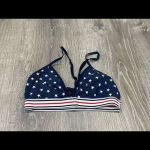 Colsie Bra Small Stars Stripes Navy Blue C14 - Picture 1 of 3