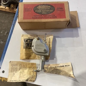 Vintage Sunbeam MixMaster Mixer Power Transfer Unit Meat Grinder Attachment PU10 - Picture 1 of 5