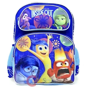 Mochila escolar grande Disney Inside Out 16" bolsa para libros emoción - Imagen 1 de 4