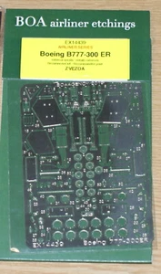 Etched Parts Kit for Boeing 777-300 ER (Zvezda) in 1/144 by BOA - Picture 1 of 1