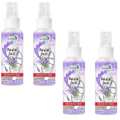 4 Great Scents Pre-Poo Toilet Spray Removes Bad Smell Lavender Scent 1.85 oz Foto 1 de 2