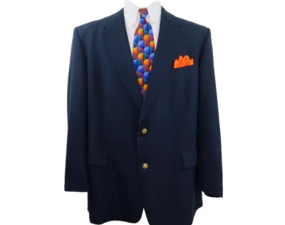 Jack Nicklaus Golf Tournament Men Gold Buttons Blazer Jacket Sport Coat 48 R USA - Image 1 of 4