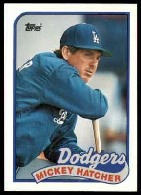 1989 Topps Mickey Hatcher Los Angeles Dodgers #483 - Image 1 of 2