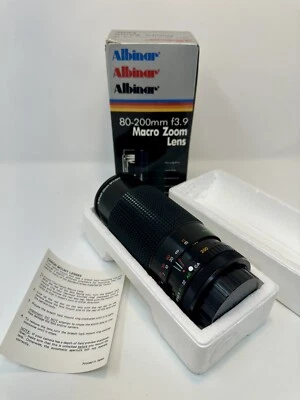 Albinar 80-200MM f3.9 Macro Zoom Lens For Canon FD Original Box (61) - Image 1 of 4
