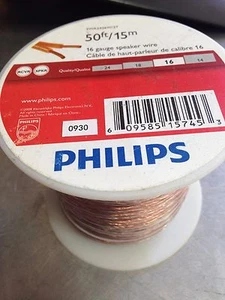 PHILLIP SWA2426W/27 CABLE DE ALTAVOZ CALIBRE 16 50 PIES - Imagen 1 de 1