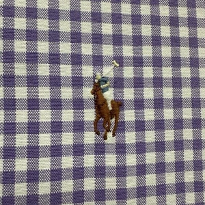 Polo Ralph Lauren Shirt Men's 4XLT Big Tall Check Purple White Long Sleeve New - Picture 1 of 11