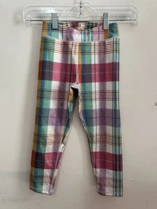 Polo Ralph Lauren Big Girls Madras-Print Crop Leggings Size 6X/6 (Spot) - Picture 1 of 12