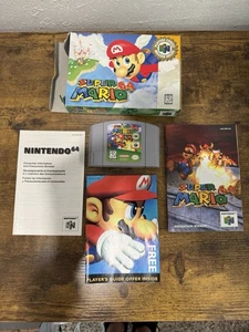 Vintage Nintendo Super Mario 64 N64 Game With Box And Manual - Picture 1 of 16