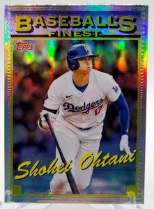 2024 Topps Finest-1993 Finest Prototypes Shohei Ohtani REFRACTOR - Picture 1 of 2