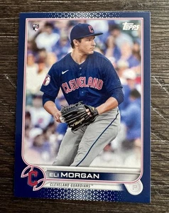 2022 Topps #217 Eli Morgan RC Rookie Blue Border Paralell Cleveland Guardians - Picture 1 of 1