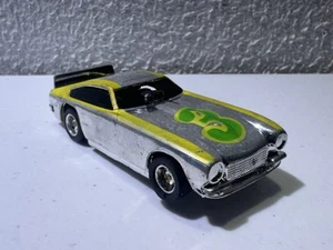 TYCO Pro Vega HO Slot Car Vintage Nite Glow FUNNY CAR #3 Original Chrome Body - Picture 1 of 8
