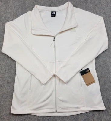 The North Face Sweatshirt Womens 1X Plus Ivory White Full Zip Jacket Outdoor NWT - Image 1 of 4
