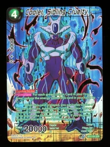 Súper tarjeta Dragon Ball lámina estampada dorada Cooler Sibling Cruelty BT17-06 SPR casi nueva - Imagen 1 de 7