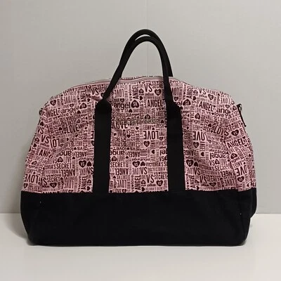 Bolso de Mano Victoria’s Secret Rosa Ángel Rosa y Negro Fin de Semana Limited Love Tote Foto 1 de 4