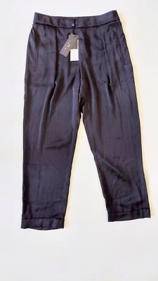 Pantalones cortos BCBGMAXAZRIA para mujer talla pequeña plisados delanteros negros nuevos con etiquetas Foto 1 de 4