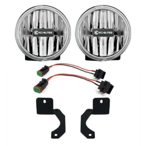 KC HiLites 18-24 Fits Jeep Wrangler JL 20-24 Gladiator JT Fog Lights SteelBumper - Picture 1 of 1