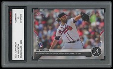 IAN ANDERSON 2021 TOPPS NOW NLDS WS 1ST GRADED 10 ROOKIE CARD ATLANTA BRAVES