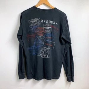 Madonna Adults Madame X Tour Passport Crew Neck Long Sleeve Cotton T Shirt SZ M - Picture 1 of 10