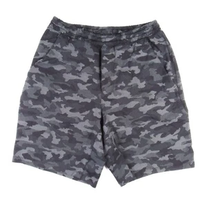Lululemon Men's M Pace Breaker Shorts Lined 9" Texture Black Camo Fitness Gym - Picture 1 of 13