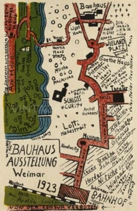Bauhaus Ausstellung 1923 Weimer Art Exhibition Poster Giclee Canvas Print 11x17 - Picture 1 of 2