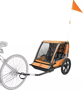 Sports Hi-Viz 2-Child Bicycle Trailer, Model ET2 - Picture 1 of 5