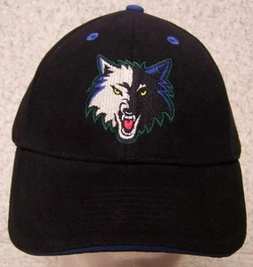 Embroidered Baseball Cap Sports NBA Minnesota Timberwolves NEW 1 size fits all - Picture 1 of 2