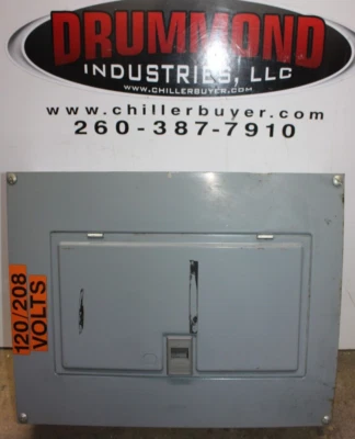 SQUARE D QO LOAD CENTER SERVICE PANEL BX318 QOC16US 240 VOLT 125 AMP TYPE 1 - Image 1 of 4