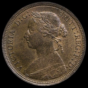 1891 Queen Victoria Bun Head Halfpenny, UNC - Picture 1 of 2
