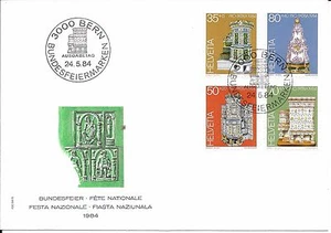 SWITZERLAND F.D.C.PRO PATRIA 24/5/1984; TILED STOVES SG1070-73. - Picture 1 of 5